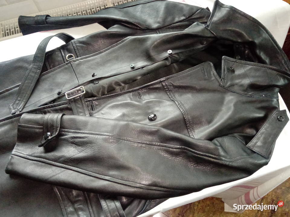 NOWY płaszcz skórzany MO milicyjny drogówki mazowieckie Piotrówek sprzedam