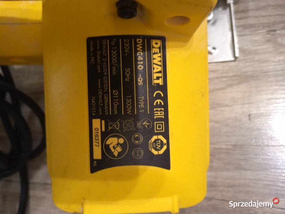 DeWalt DWC410 przecinarka do glazury Piły, pilarki i wyrzynarki Głuchołazy