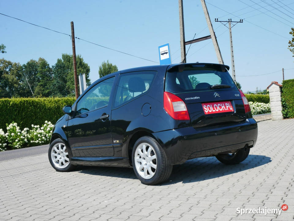 Citroen C2 14i 75 Eu4 VTR Salon Polska Klimatr czarny śląskie Goczałkowice-Zdrój