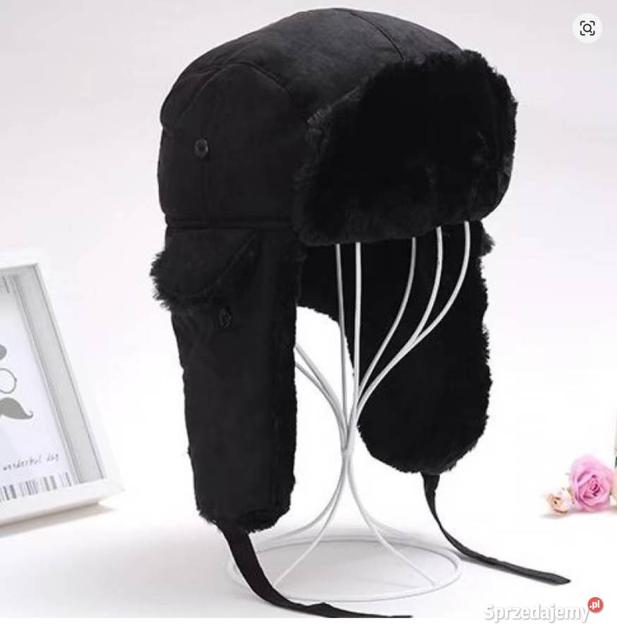 Czapka Pilotka Ushanka Bomberka Uniwersalna Poraj