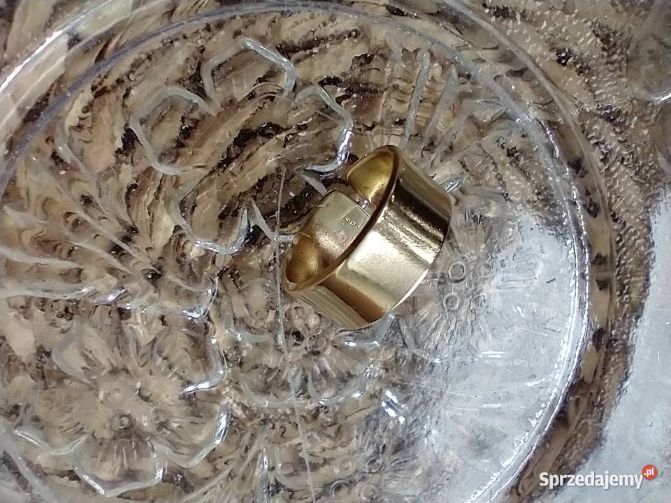 Pierścionek obrączka mosiądz metaloplastyka Antyki, Sztuka, Kolekcje Łódź