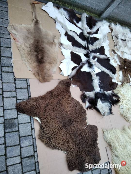 Skóra naturalna dekoracja dywanik chodnik Gniezno