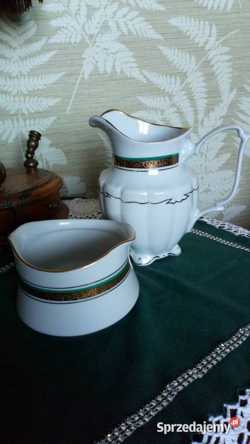 Dzbanek i cukiernica porcelanowa producent Legnica