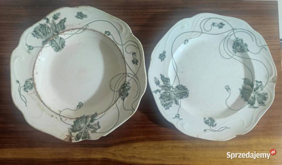 Kuzniecow 2 fajansowe talerze Porcelana i szkło Radom