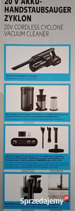 Akumulatorowy odkurzacz ręczny cyklonowy SWITCH Ełk