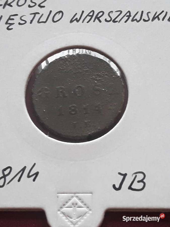 1 Grosz Księstwo Warszawskie 1814 r IB Super Konin