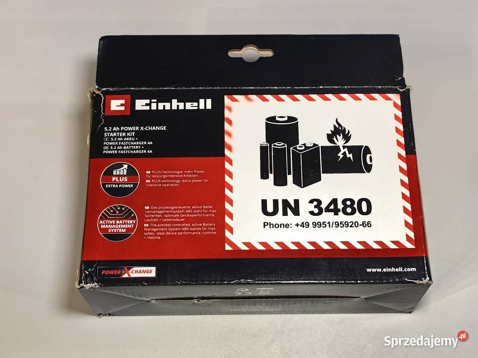 Zestaw startowy Einhell 52 Ah nowy pudełko DPD Inczew