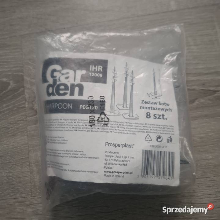 Szpilki kotwy montażowe Gardenic Harpoon PEG120 Niwnice
