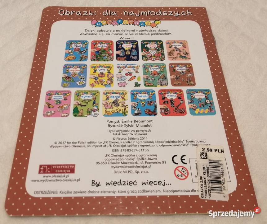 Klub jeździecki Obrazki najmłodszych Olesiejuk ISBN 9788327461155 Czeladź