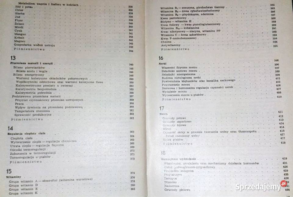 Zarys fizjologii zwierząt Zygmunt Ewy Chełm sprzedam