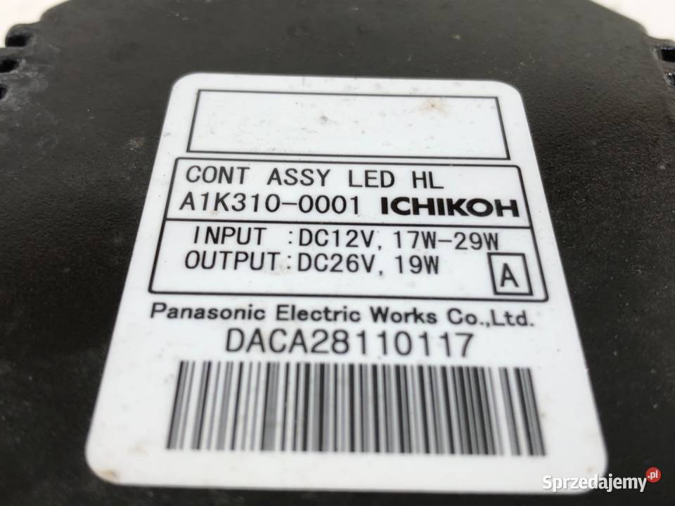 PRZETWORNICA LED NISSAN LEAF ZE0 A1K3100001