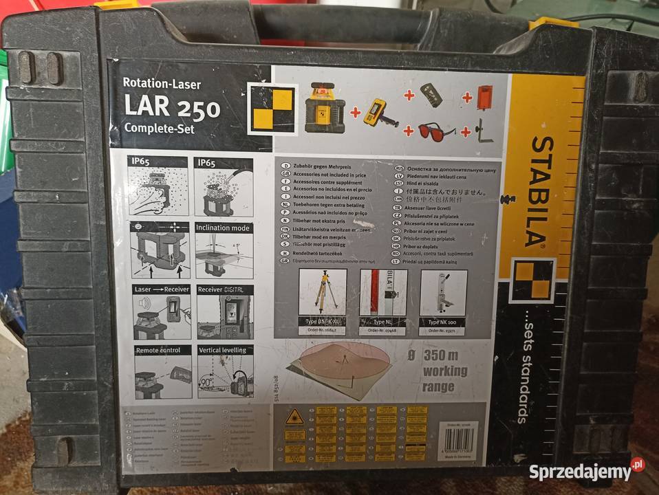 Laser rotacyjny Stabila LAR 250 lubelskie Kraśnik