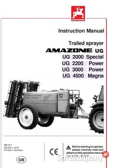 Amazone UG200 UG2200 UG3000 UG4500 Special Power motoryzacja, transport Kielce