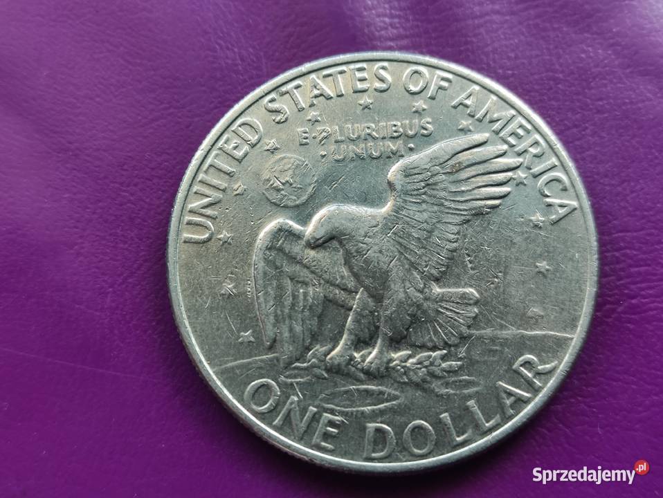 Moneta 1 DOLLAR 1972 z litrką D EISENHOWER ORZEŁ Pruszków