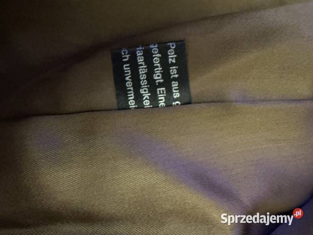 Futro z lisa naturalnego S vintage rudy kurtka S Moda i Styl