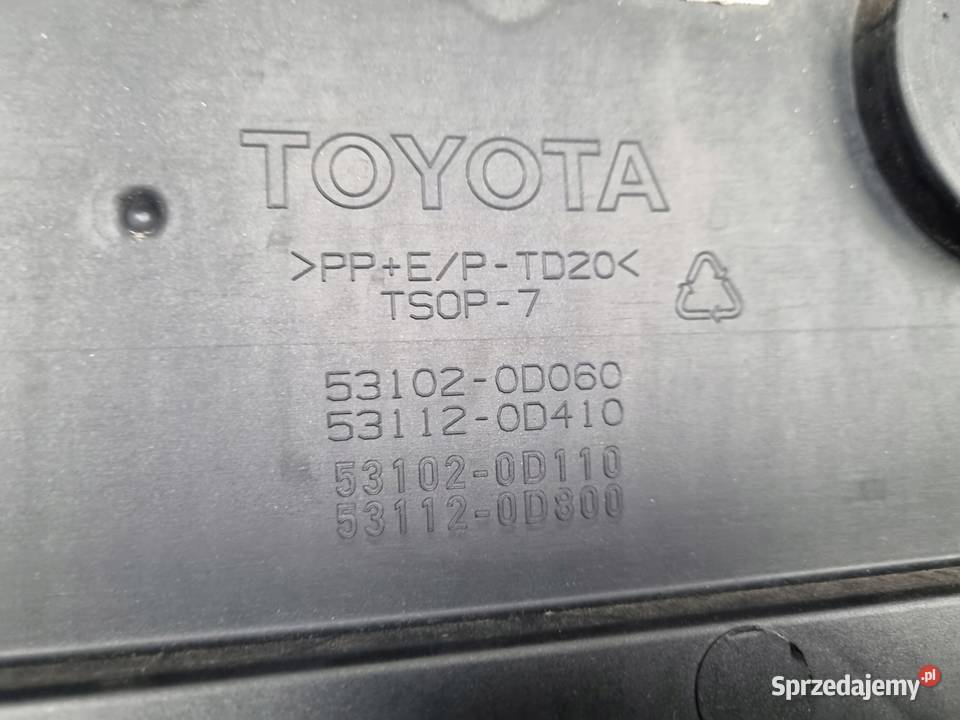 PRZEDNI ZDERZAK Toyota Yaris III LIFT 20142017 osobowe Chełm