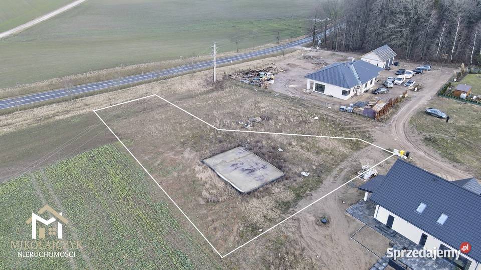 Działka budowlana Galiny 015 ha fundamenty prąd budowlana warmińsko-mazurskie