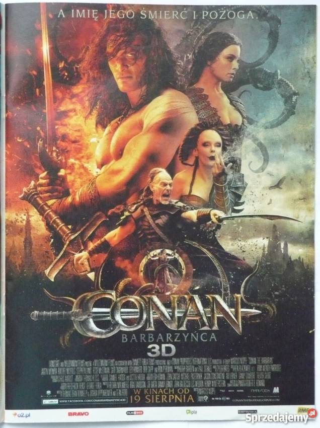 PLAKAT A4 CONAN BARBARZYŃCA 3D BRAVO SPORT Bydgoszcz
