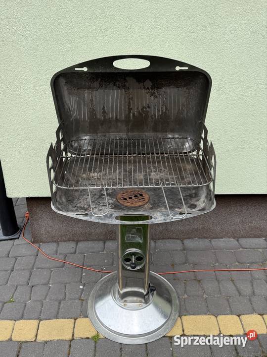 Grill węglowy kolumnowy ze stali nierdzewnej z