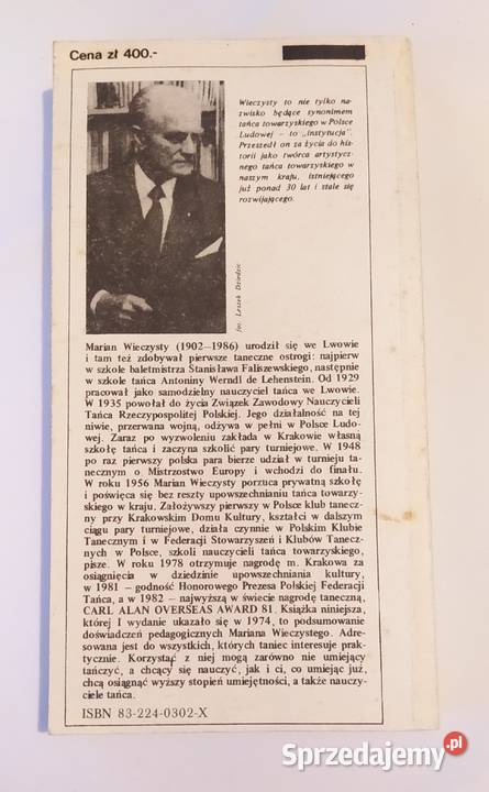 TAŃCZYĆ MOŻE KAŻDY Marian Wieczysty Hajnówka sprzedam