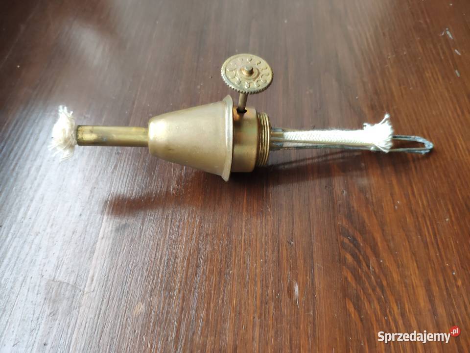 Stary mosiężny palnik do lamp PIGEON 20 mm Antyki Kraków