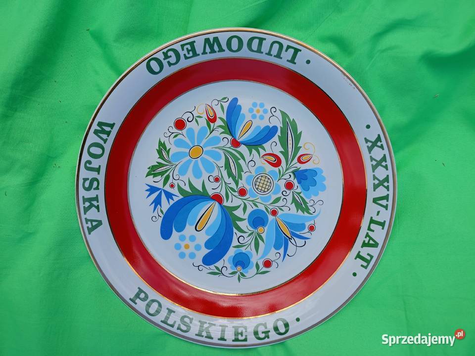 Talerz wydany z okazji XXXV Ludowego Wojska łódzkie Łódź