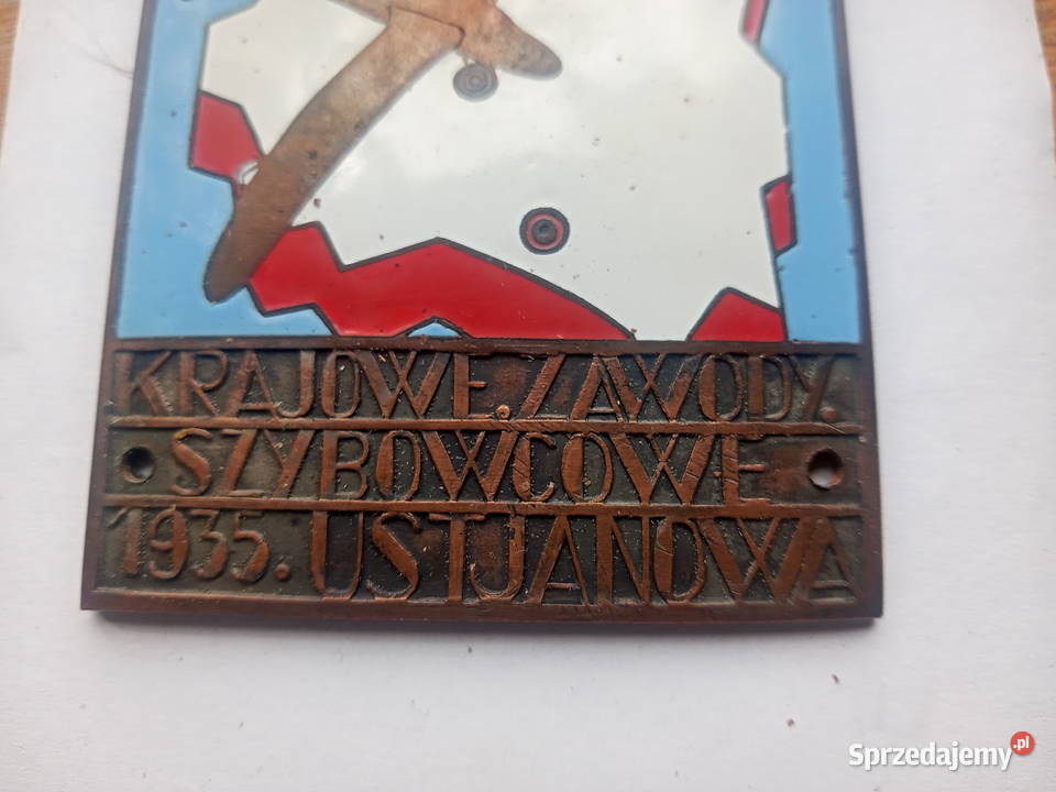 Plakieta Krajowe Zawody Szybowcowe 1935 Gliwice
