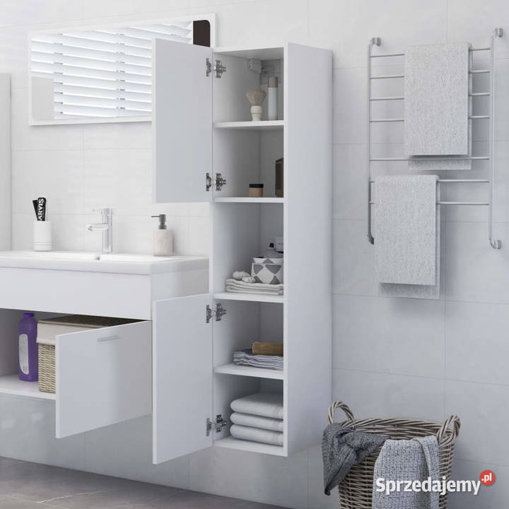 Szafka łazienkowa biała 30x30x130 materiał Warszawa