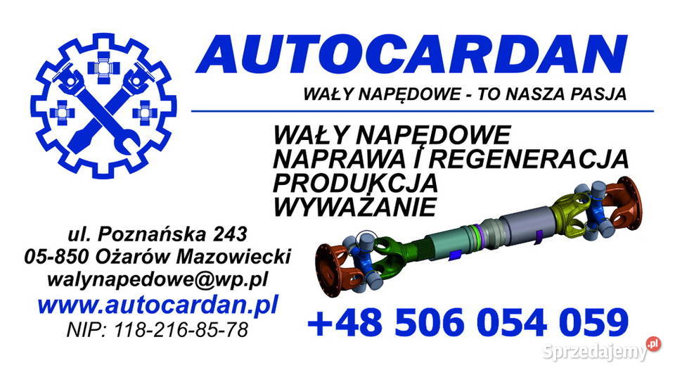 Wał napędowy JCB 2CX 3CX 4CX nowe regeneracja Ożarów Mazowiecki