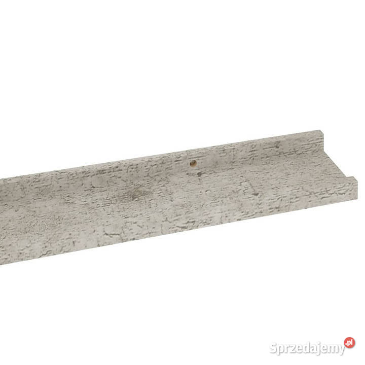 Półki ścienne 2 szarość betonu 100x9x3 WM326702