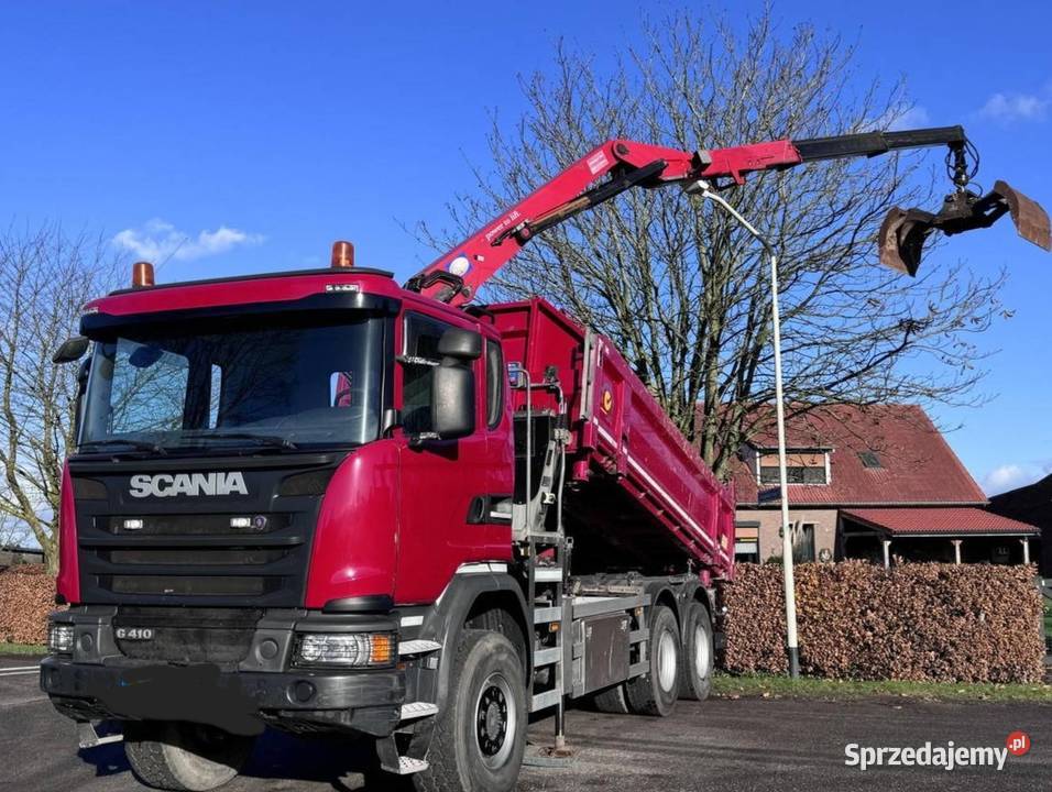 Wywrotka 6x6 z dzwigiem Scania Motoryzacja Warszawa