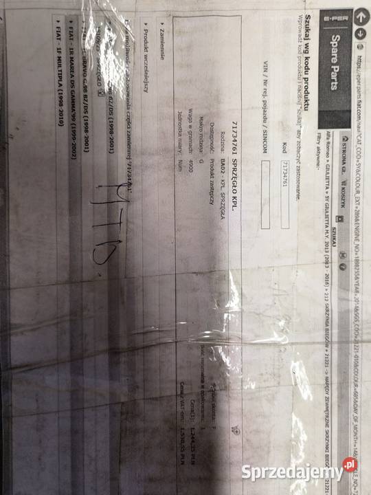 Sprzęgło kompletne Fiat 19jtd Sprzęgła i elementy Warszawa