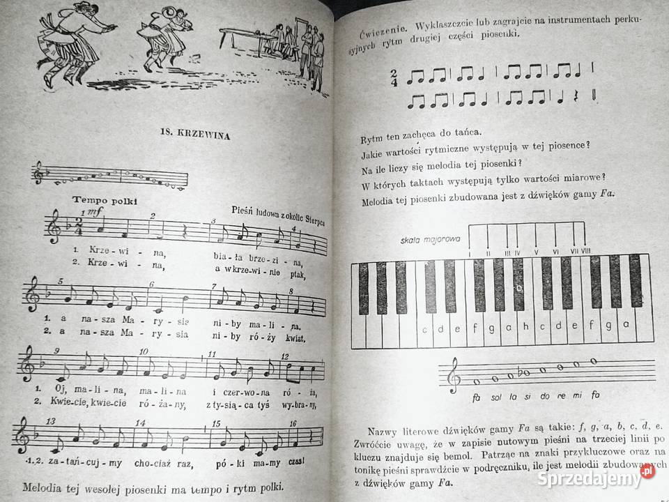 Szósta klasa śpiewa M Kaczurbina L Rok wydania 1964 Chełm