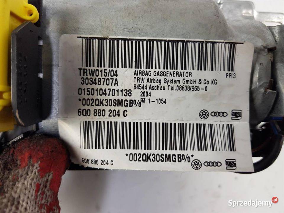 PODUSZKA AIRBAG 6Q0880204C VOLKSWAGEN POLO 9N Lipno sprzedam
