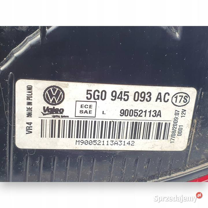 LAMPA LEWA VW Golf VII HTB tylna tylnia lewy tył Chełm