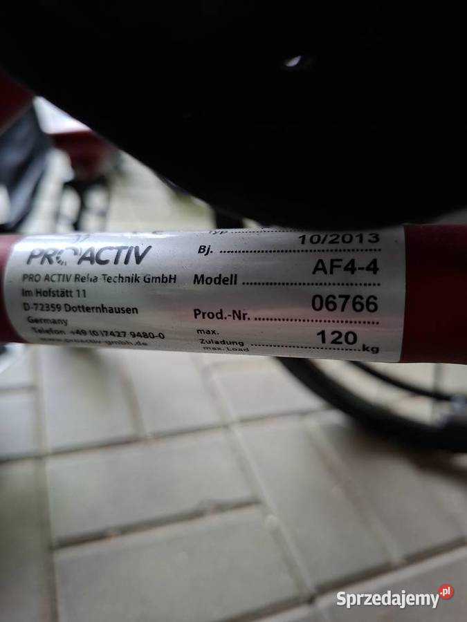 Wózek inwalidzki aktywny z napędem wspomagającym Syców