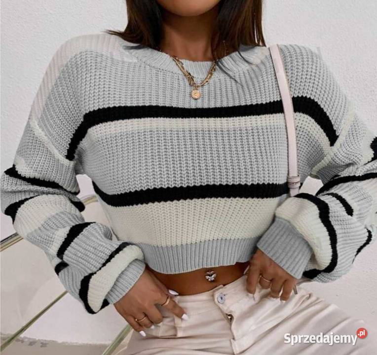 Sweter w paski Shein M Leżajsk