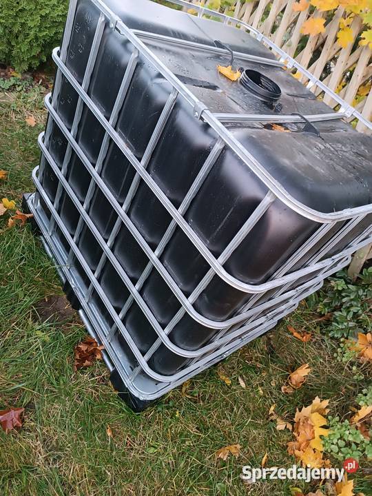 Mauzer czarny palety plastikowe 1000 l woda RSM Pozostałe Nowy Tomyśl