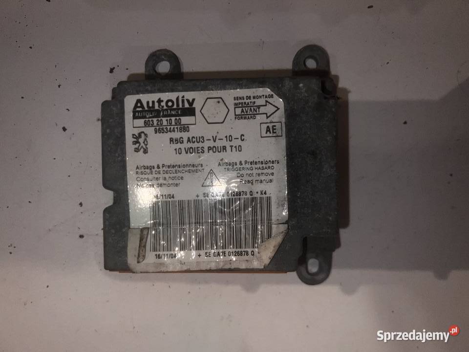 moduł air bag Peugeot 206 Ostrów Wielkopolski