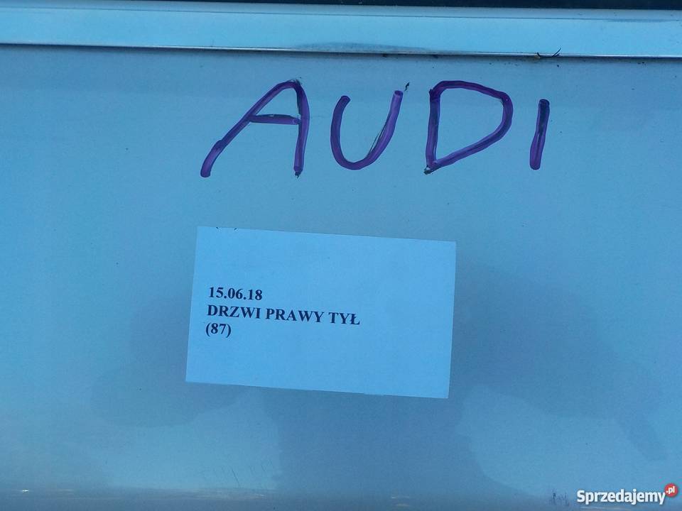 DRZWI PRAWY TYŁ AUDI A4 B6 Karoseria wielkopolskie Nowy Tomyśl