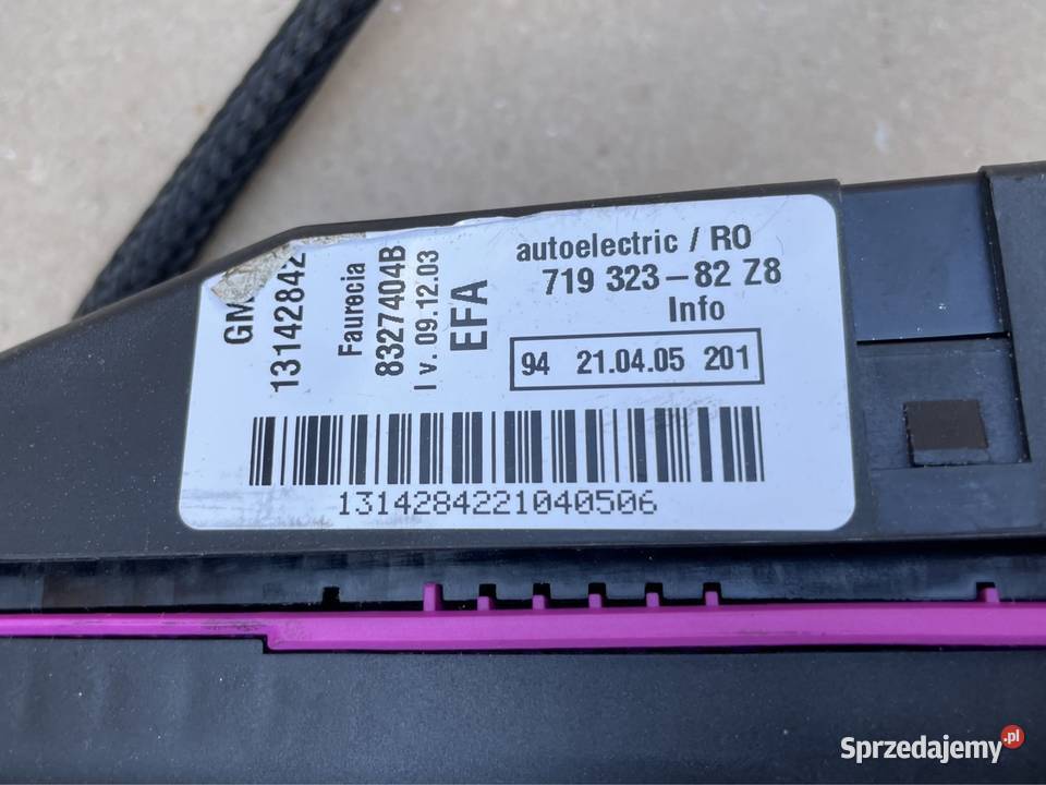 13142842 Wtyczka wiązka fotela Opel Vectra c Fotele i kanapy