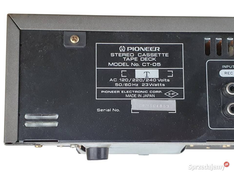 Stary Pioneer CT05 magnetofon dwukasetowy Made Cieszyn