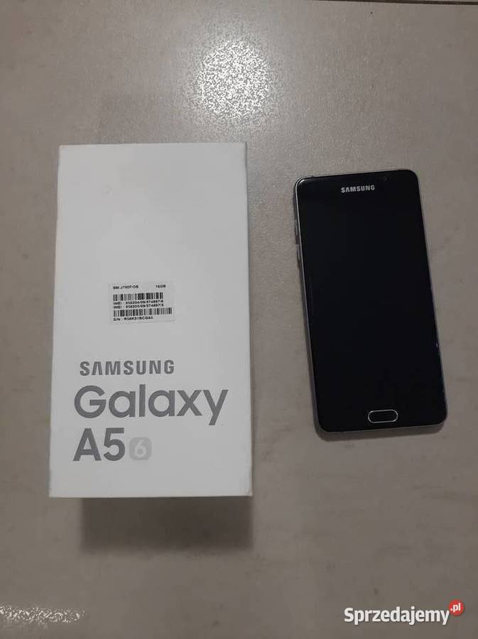 SAMSUNG GALAXY A5 2016 SM A510F czarny stan Aleksandrów Łódzki