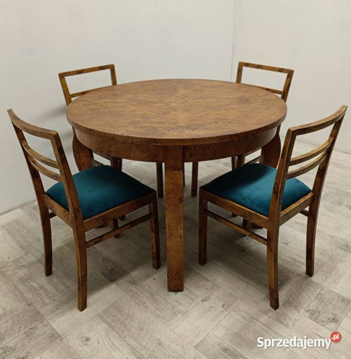 stół z krzesłami komplet do jadalni stary Radomsko