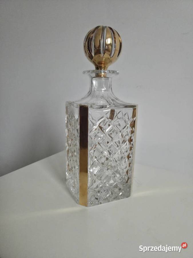 Karafka kryształ vintage PRL Poznań