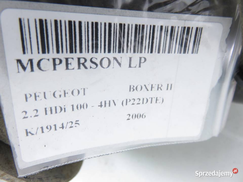 MCPERSON LEWY PRZEDNI PEUGEOT BOXER II 22 HDi