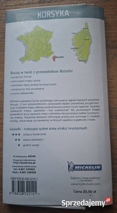 Korsyka Michelin Ergo Hestia Rok wydania 2016 Kultura i Rozrywka małopolskie Kraków