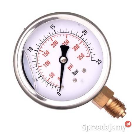 Manometr dolny radialny MG163 25 bar gwint 14 Złotów