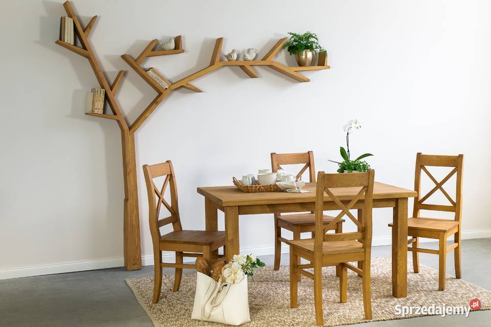 Drewniana półka w kształcie drzewka COS 17 Maków Podhalański