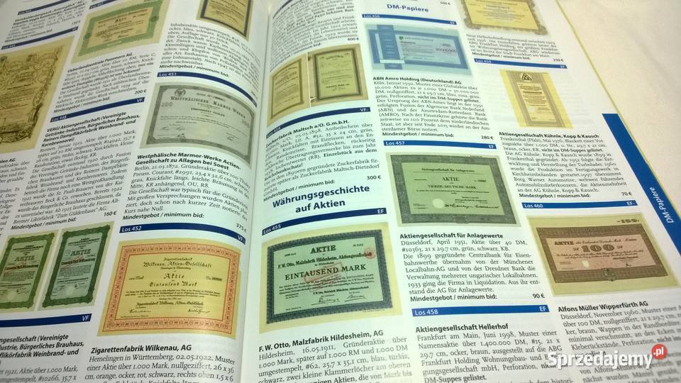 katalog aukcyjny papierów wartościowych 54